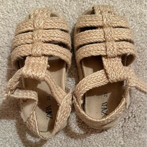 Zara Kids Jute Fisherman Sandal